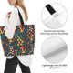 thumbnail image 3 of Disketp Mushrooms And Flowers Bolsa Tote Estampada para Mujer, Bolso de Hombro y de Mano para Compras y Viajes, 3 of 8