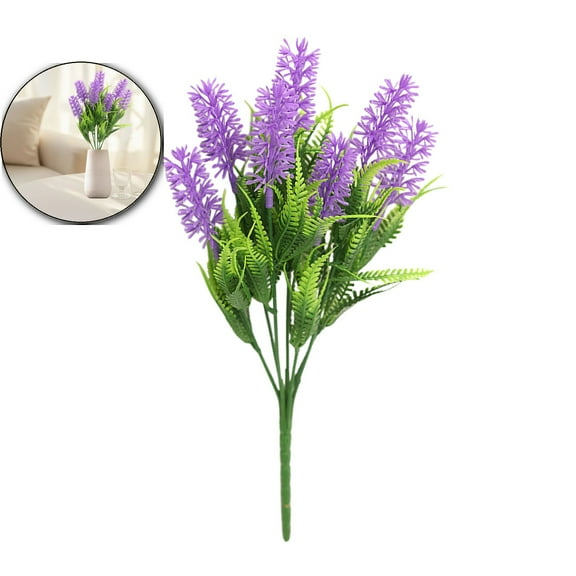 VQPeo Artificial Lavender Plant | Realistic Faux Lavender for Indoor & Outdoor Decor | Perfect for Home, Office & Garden | Tall & Stylish Lavender Arrangement
