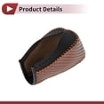 thumbnail image 4 of Cubierta de pomo de cambio antideslizante Unique Bargains, protector de mango de cambio para Honda CRV 08-11, cuero negro y marrón, 4 of 6