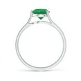 thumbnail image 2 of Angara Natural 1.2 Ct. Emerald Solitaire Ring in Sterling Silver for Women (Ring Size: 8.5), 2 of 8