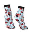 thumbnail image 4 of Bingfone Flowers And Lady Bugs Design Patterned Men'S Women'S Casual Cotton Socks, 4 of 9