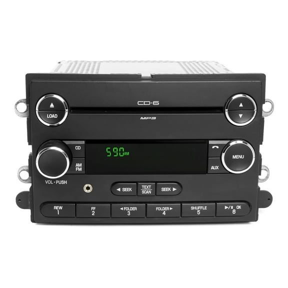 Restored 2008-09 Ford Taurus X OEM AM FM Mp3 6 CD Radio w Auxiliary Input 8F9T-18C815-HA (Refurbished)