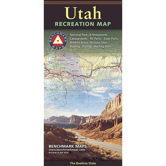 Benchmark Utah Recreation Map, (Paperback)