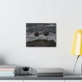 thumbnail image 4 of Blackbird Couple Blackbird Troop Print Animal Wall Art Wildlife Canvas Prints Wall Art Ready to Hang Unframed, 4 of 18
