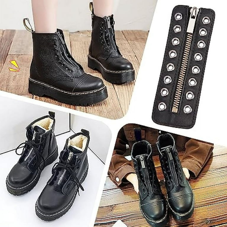 Lace in boot zipper store