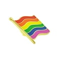 thumbnail image 2 of PinMart's Rainbow Gay Pride Flag LGBTQ Enamel Lapel Pin, 2 of 3