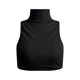 thumbnail image 5 of Top sin hombros de punto acanalado ajustado para mujer: bralette sensual de cuello alto para fiestas y salidas nocturnas, 5 of 5