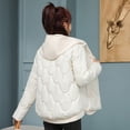 thumbnail image 1 of Falso dos piezas Lusi mismo estilo abajo ropa de algodón ropa de invierno para mujer estilo pequeño abrigo de pan suelto chaqueta, 1 of 5