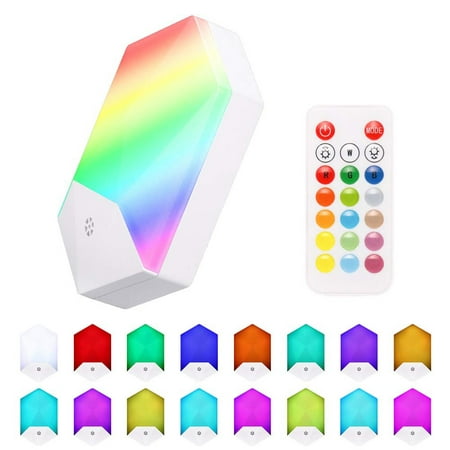 

Docooler 16 Colors Changing RGB LEDs Night Lamp with Controller Brightness Adjustable Dimmable 4 Dynamic Modes Memory Function for Cloakroom Cupboard Wardrobe Kitchen