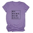 thumbnail image 3 of SHITINN Loose Fit MA Mama Mom Bruh Letter Print Short Sleeve T Shirt Short Sleeve Shirts for Women Blouse for Women Summer Shirts for Women, 3 of 3