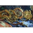 thumbnail image 2 of Art.com Four Sunflowers Gone To Seed Stretched Canvas Print Wall Art by Vincent van Gogh, 36" x 24", 2 of 4