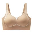 thumbnail image 4 of Brasier Sujetador Deportivo para Mujer, Acolchado, sin Costuras, Elástico, para Dormir, Cómodo, de Compresión, con Realce de Aire, Soporte Completo, para Uso Diario Extra Grande, 4 of 4
