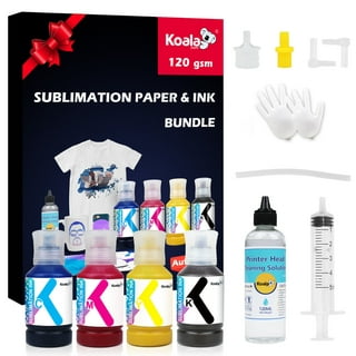 Bundle Kit I A SUB Sublimation Paper 8.5X11 125g 100 Sheets + 400ml  Sublimation Ink Epson Printers ET 2803 2800 4800 2720 2760 DIY Gifts, Heat