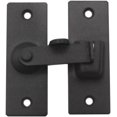 thumbnail image 4 of Cerradura de puerta de acero inoxidable en ángulo recto de 90 grados para vallas de madera, puertas y ventanas, puertas correderas (grandes negras) 2 juegos Zefei Wu  9024735025375, 4 of 4