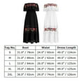 thumbnail image 2 of IDOPIP Robe Mexicaine pour Femmes à Épaules Dénudées, Longue Robe Maxi à Fleurs Brodées, Robes de Fête Traditionnelles, 2 of 3