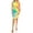 Tie Dye Neon Mix, variant on Women's Plus Size Tie Dye Fitted Bodycon Scoop Neck Sleeveless Basic Cami Midi Dress