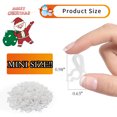 thumbnail image 6 of Christmas Light Clips Hooks Gutter Light Hooks Plastic for String Lights Holiday Outdoor Hanging Lights White 150 Pcs, 6 of 8