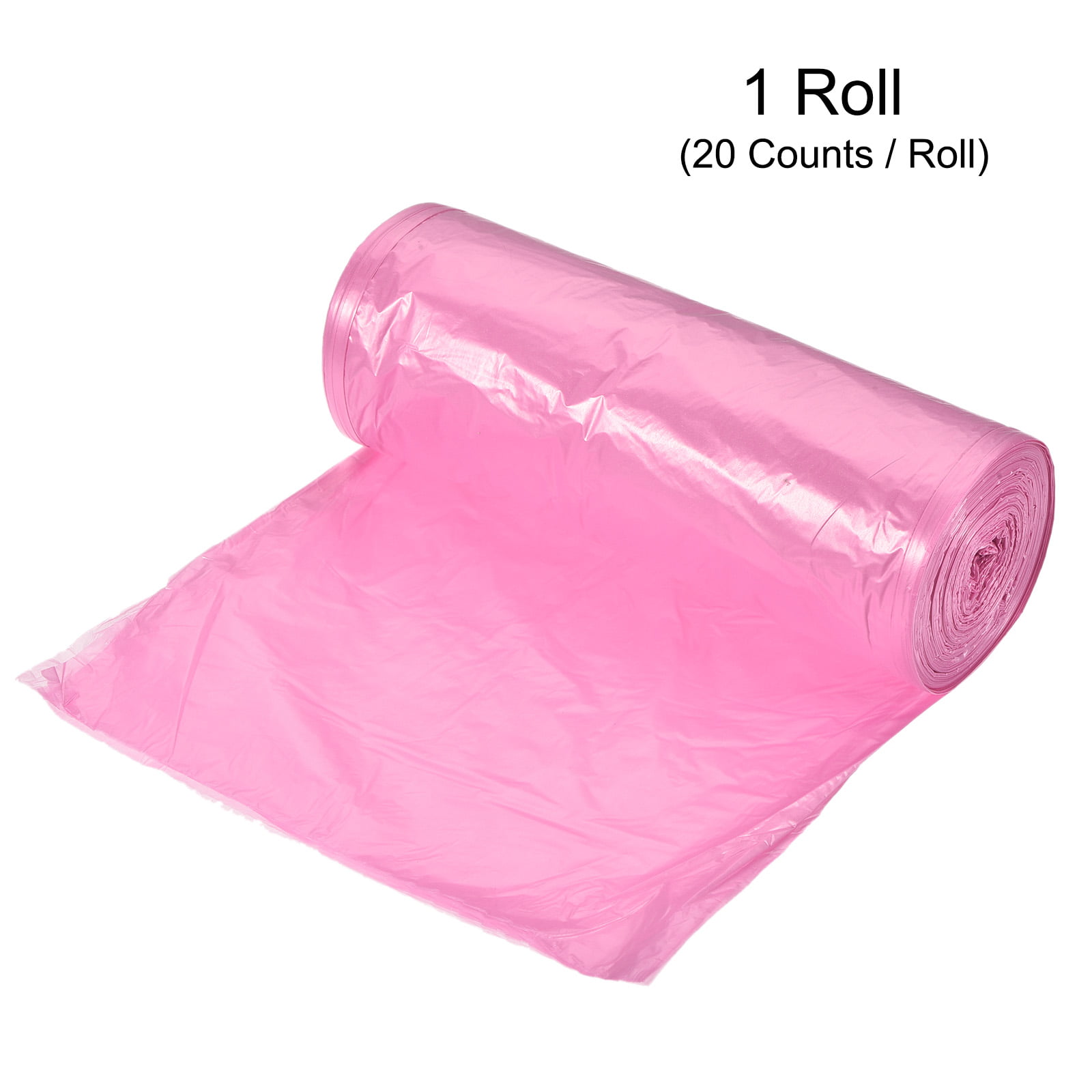 UFRITAN 5 Rolls Pink Trash Bags, Small Trash Bags with Drawstring, Pink  Garbage Can Liners, Eco-Friendly Unscented Wastebasket Bags, Heavy Duty
