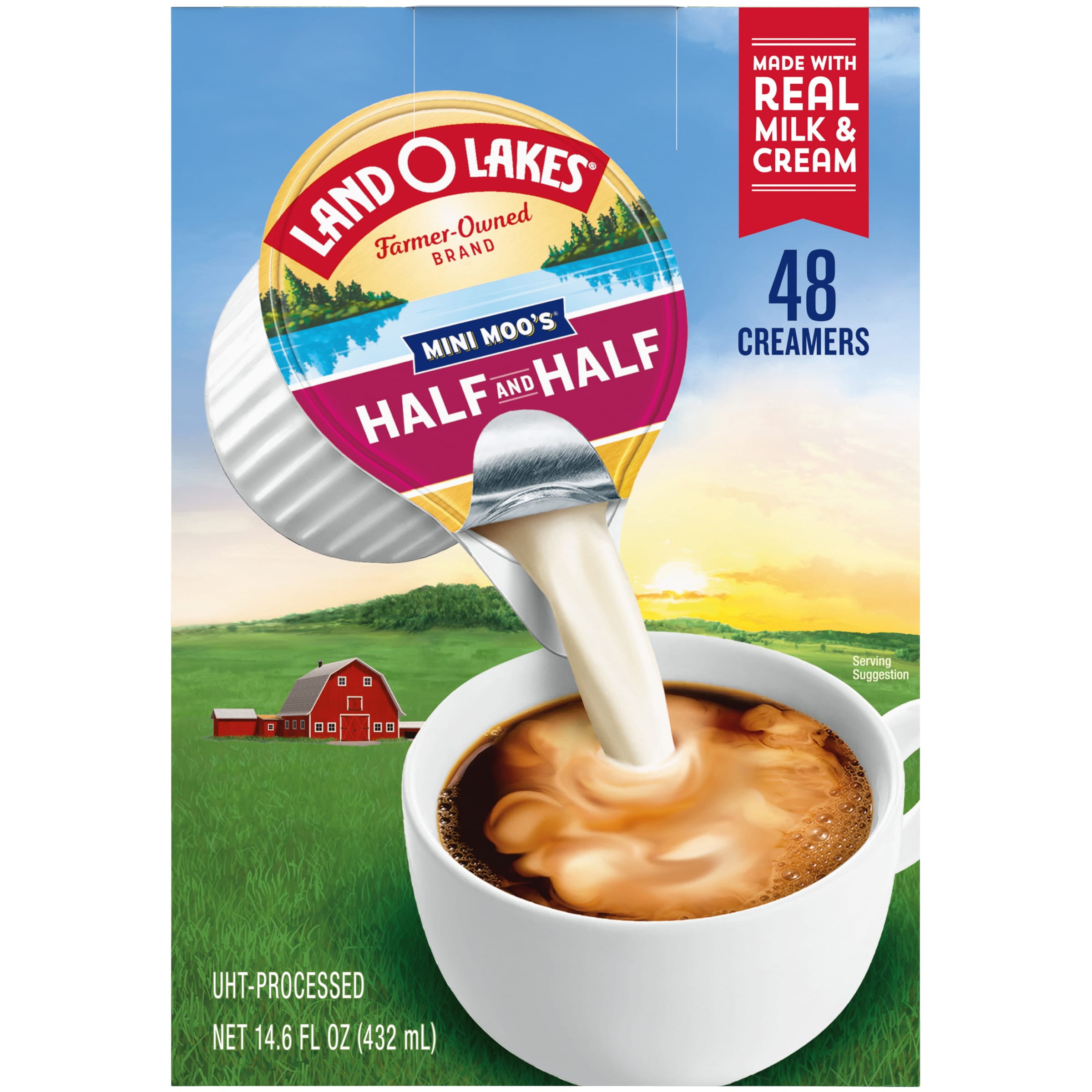 Land O Lakes Mini Moo’s Half And Half Creamer Singles, 48 Count ...