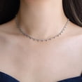 thumbnail image 3 of Stainless Steel Beaded Chain Style Collar Necklace, 3 of 9