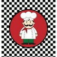 thumbnail image 2 of CafePress - Italian Chef Cooking Gift Ornament -  Round Wood Ornament 4", 2 of 2