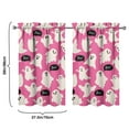 thumbnail image 4 of Set of 2 Halloween Caf Curtains with Skeleton and Pumpkin Print, Spooky Horror Themed Rod Pocket Kitchen Panels 27.5x39in(70x99cm)Kitchen Curtains, 4 of 4