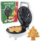 thumbnail image 1 of Waffle Wow! Mini waflera para árbol de Navidad, 4 pulgadas, antiadherente, rojo, navideño, acero inoxidable, dispositivo de desayuno eléctrico, 1 of 5