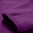 thumbnail image 5 of HAPIMO Women's Fashion Soft Fleece Coat Long Sleeve Thicken Outwear Pockets Clearance Zip Up Stand Collar Fall Slim Basic Jackets Winter Casual Sweatshirts Cardigans Purple XXL, 5 of 6