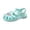 Mint Green, variant on Gyujnb Girls Heart Sequin Jelly Sandals Soft Sole Casual Footwear,Adjustable Buckle Strap Closed Toe Water Shoes (Toddler, Little Girls),6-7 Years