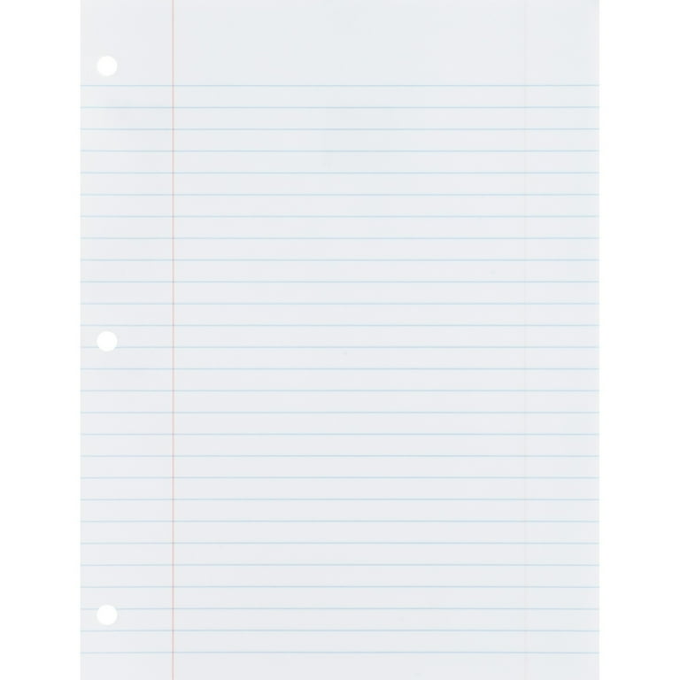 Sparco 3-hole Punched Filler Paper - 200 Sheets - Wide Ruled - Ruled Red Margin - 16 lb Basis Weight - 8 Sparco 3-hole Punched Filler Paper - 200 Sheets - Wide Ruled - Ruled Red Margin - 16 lb Basis Weight - 8