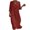 Red, variant on Linen Dresses for Women 3/4 Sleeve Loose Casual V Neck Lightweight Flowy Long Maxi Dress Vacation Beach Dress