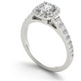 thumbnail image 2 of 1-1/4 Carat T.W. Diamond Single Halo 14kt White Gold Engagement Ring, 2 of 5