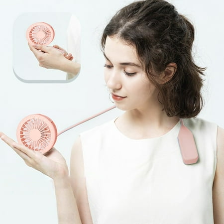 

Fufafayo Clearance! Wrap-around Wrap-around Cervix Fan Port Portable USB Rechargeable Corporal Fan Desktop Handheld Silent Electric Fan For Desk Running Travel Sports Outdoor
