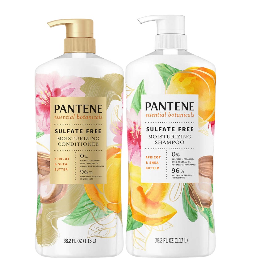 Pantene Essential Botanicals Moisturizing Shampoo and Conditioner