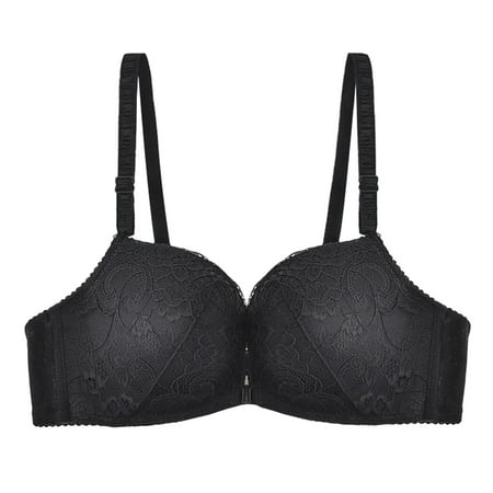 

Front Closure Bras Lace Underwear Bralette Breathable Push Up Brassiere Without Underwire
