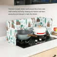 thumbnail image 1 of Splatter Guard for Cooking  Foldable Kitchen Oil Splash Guard  Kitchen Cooking Frying Pan Oil Splash Gas Stove Cover Anti-Splashing Oil Baffle for Kitchen Use - by, 1 of 7