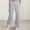 Gray, variant on Womens Clothes Trendy Mid Waist Wide Leg Palazzo Pants Casual Loose Fit Solid Color Trouser with Pockets Classic Long Pants