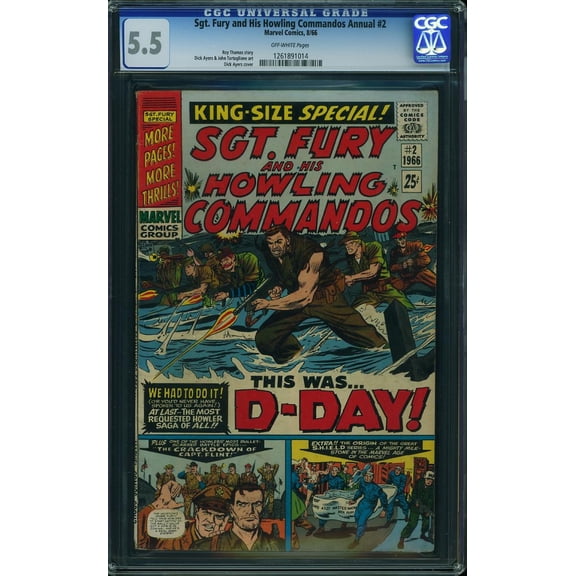 Sgt. Fury and His Howling Commandos Annual #2 - CGC 5.5 Comic Book