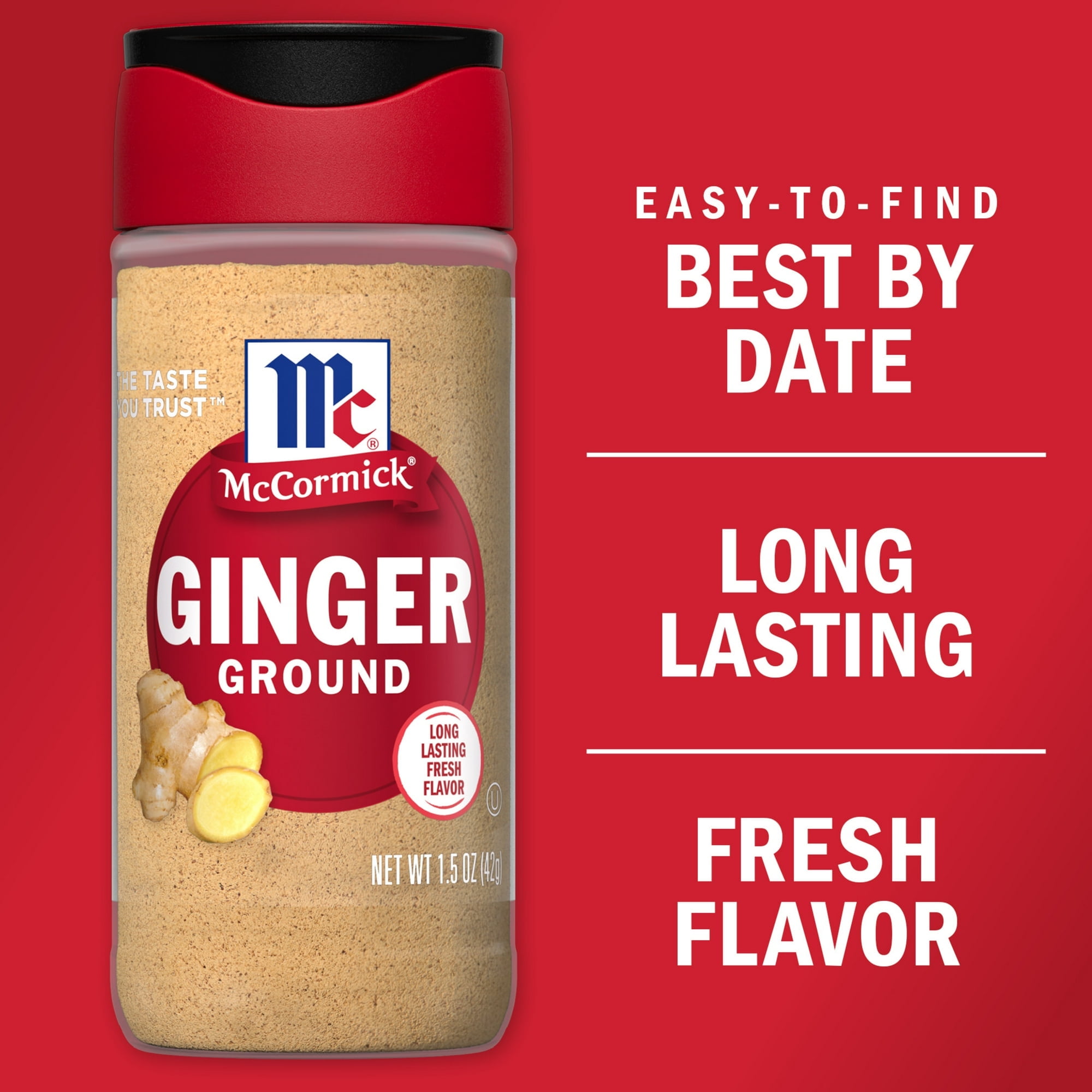 McCormick Ground Ginger 1.5 oz Bottle (Pack of 4)