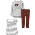 thumbnail image 1 of Set de ropa de juego Simple Joys de Carter's Cheetah/Stripe 3T Girl, 1 of 1