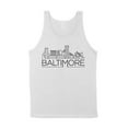 thumbnail image 1 of Skyline Baltimore Maryland Tank Top Unisex Medium White, 1 of 5