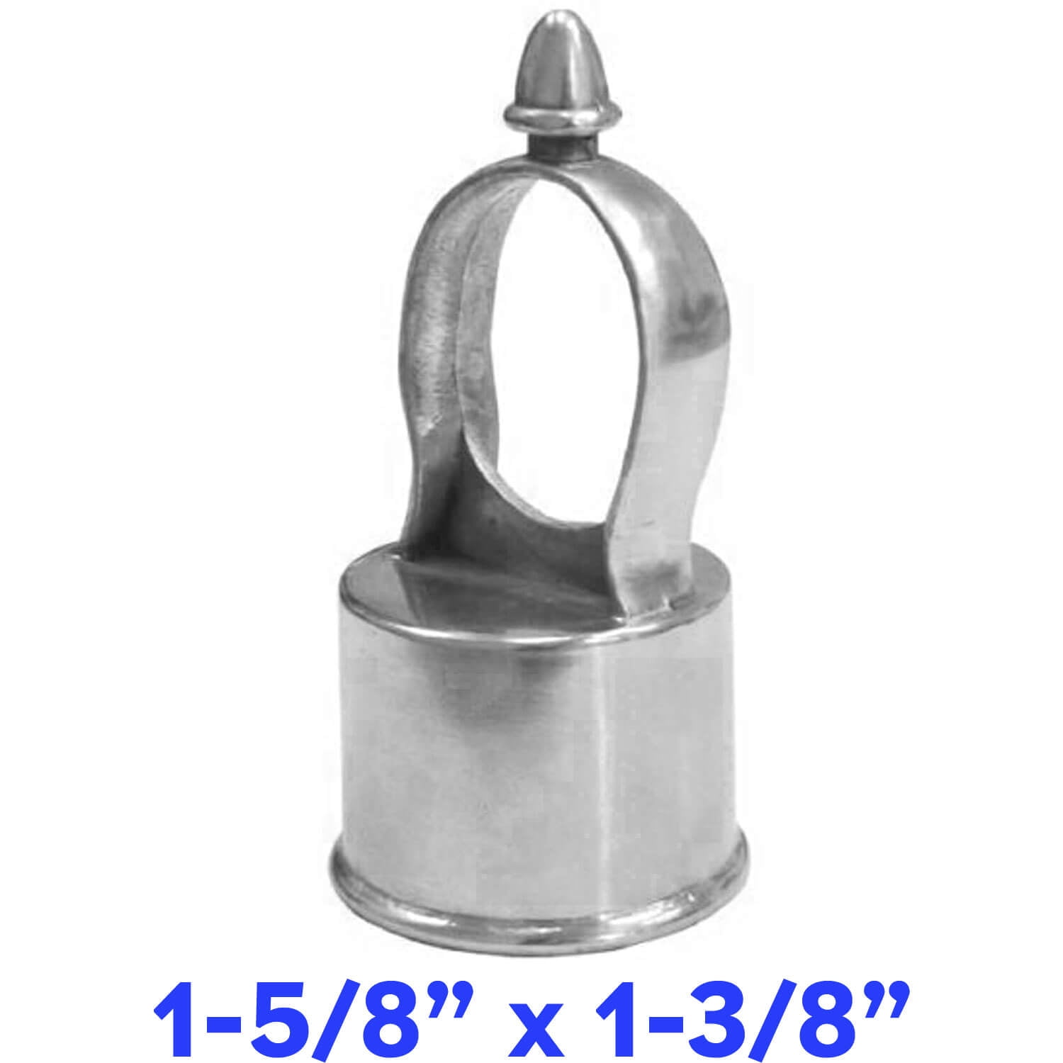 Jake Sales Brand 15/8” x 13/8” Chain Link Eye Top (Loop Cap