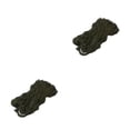 thumbnail image 2 of Yuarrent Hamaca de malla de cuerda de nailon, columpio para dormir, cama colgante para exteriores, para senderismo, Camping, playa, Picnic, Verde oscuro 2piezas, 2 of 6