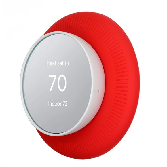 Generic Wall Plate Cover Replacement for Google Nest Thermostat Soft Silicone Wear-resistant Easy Installation Thermostat Wall Bracket Cover Accessory