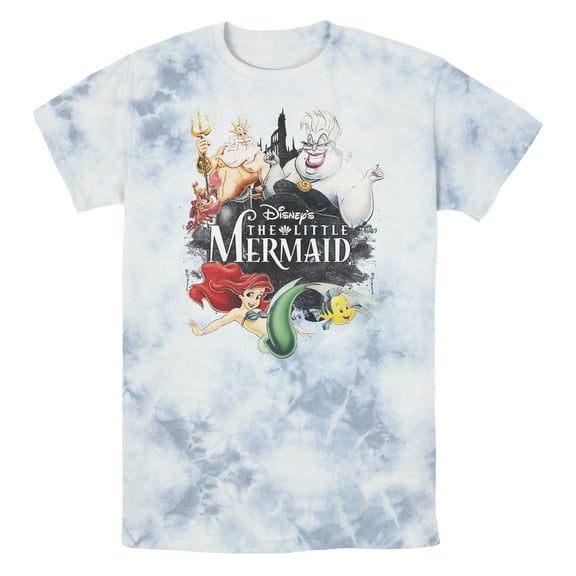 Men's The Little Mermaid Vintage Characters Graphic T-Shirt