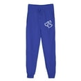 thumbnail image 4 of Makaor Joggers for Women with Pockets Solid Baggy Fleece Loose Sweatpants with Elastic Waist Blue S, 4 of 4