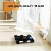 iHoimeo Solar Powered Scale for Body Weight,Body Fat Scale,Bathroom Scales for Weight Accurate Weighing Machine Health Analyzer with App 400lbs