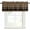 Brown, variant on Brown Black Plaid Curtain Valances for Windows, Kitchen Valance Window Treatment, Vintage Rustic Star Buffalo Check Light Filtering Block Curtains for Bathroom/Bedroom/Living Room 42'' x 12''