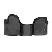 WeatherTech Custom Fit FloorLiners compatible with Sierra 2500HD/3500HD, Silverado 2500HD/3500HD, Silverado 1500, Sierra 1500 - 1st Row - Over The Hump, Black