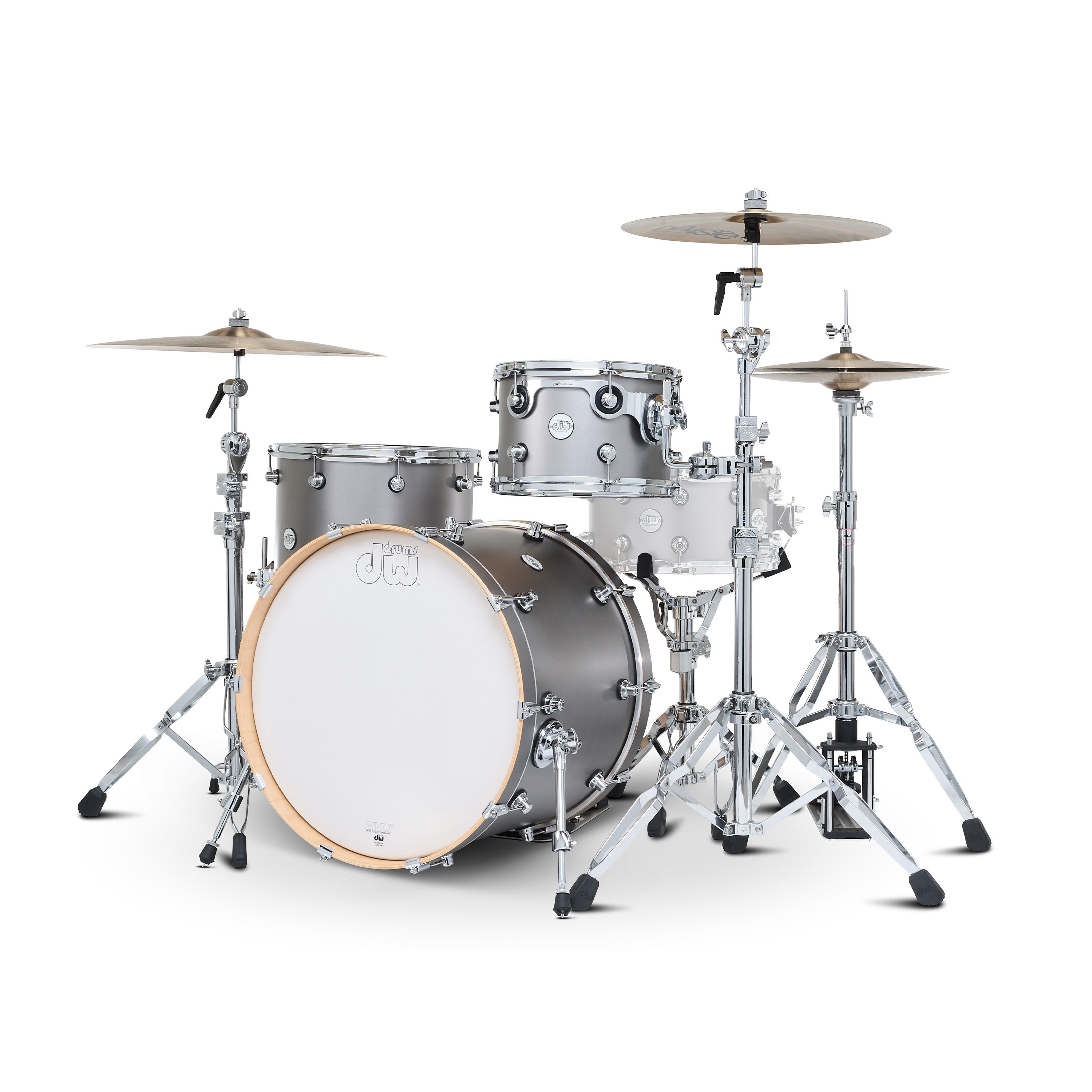 DW Design Series 3-Piece Shell Pack - Titanium Satin Lacquer